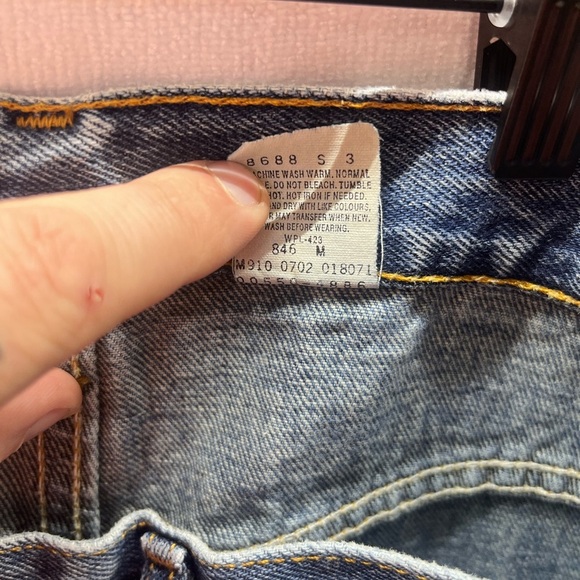 Levi’s 550 Y2K Vintage Relaxed Fit Jeans Mens 36/30 07/02 date 100% cotton 1809 - Picture 3 of 9